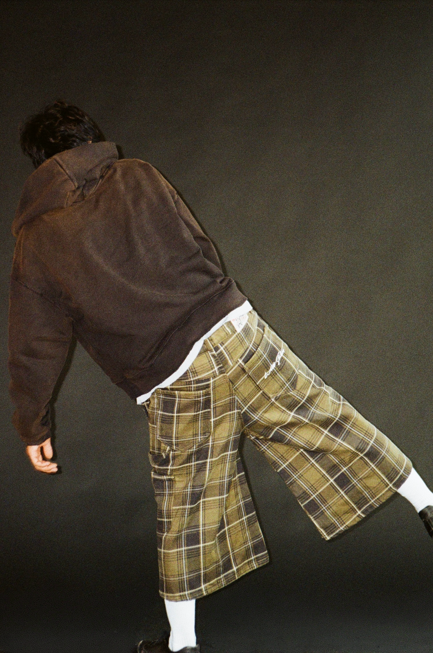 Plaid denim (forest green)