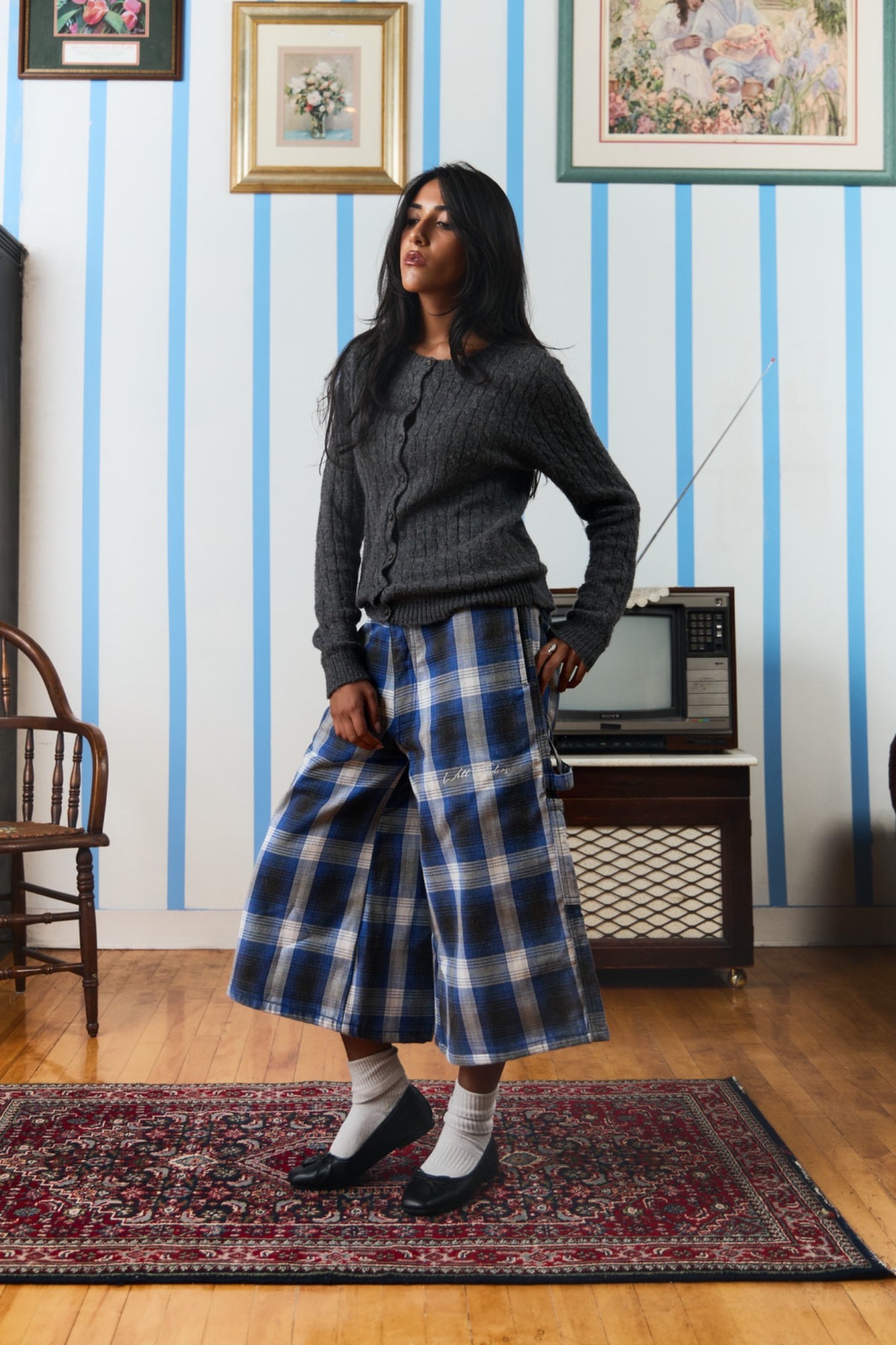 Plaid Denim (blue and grey)