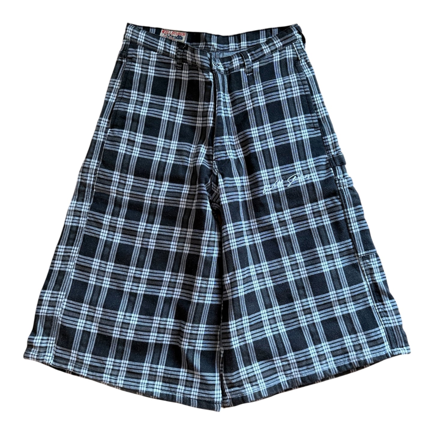 Plaid Denim (Black and White)